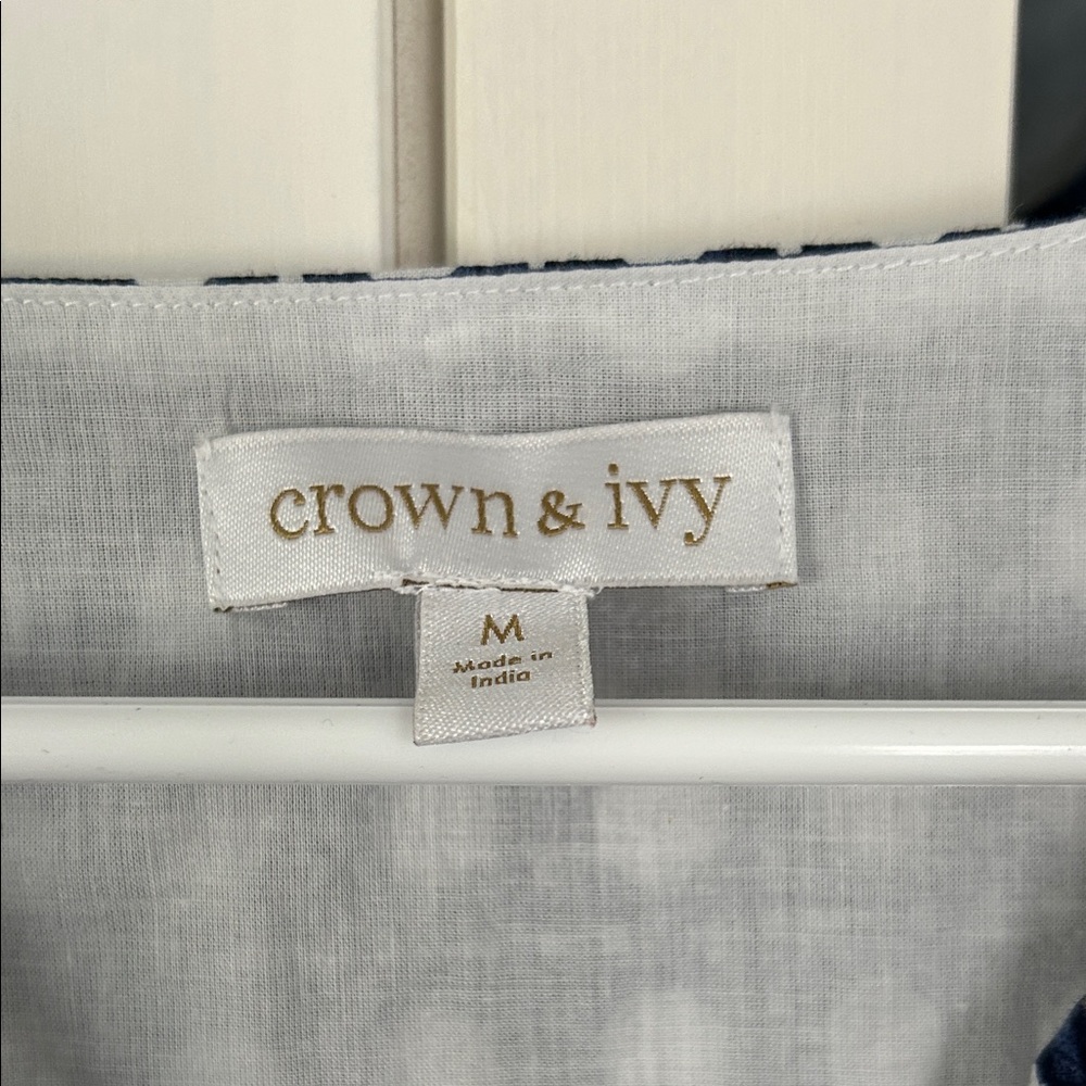 Crown & Ivy Navy and White Midi Dress - Picture 2 of 4